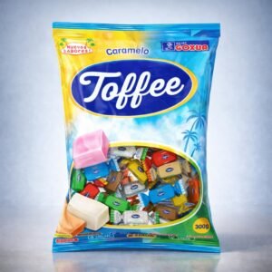 Paquete de Caramelos Masticables, sabor frutas, (300g)